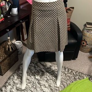 Front pleated Talbot’s skirt.